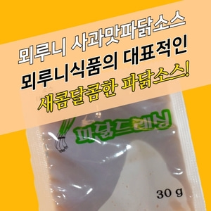 뫼루니식품 봉지 일회용 겨자 파닭소스 사과맛 30g 300매